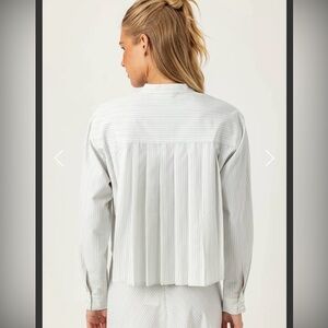 NWT Sunday’s by We are Sundays Women’s Striped Button Front Small